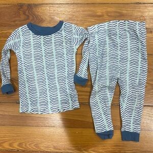 Burt’s bees striped pajama set 9-12m